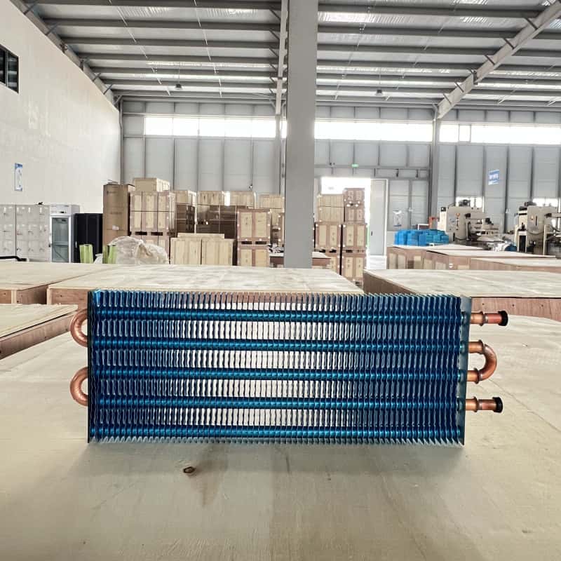 Refrigerator freezer evaporator
