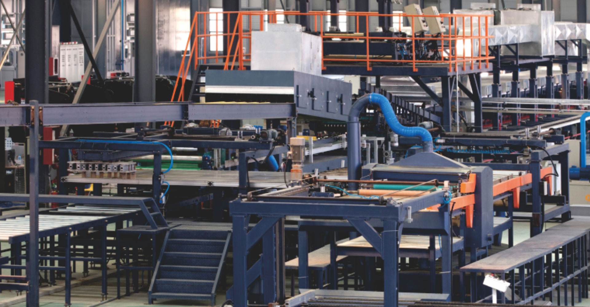 PU sandwich panel line