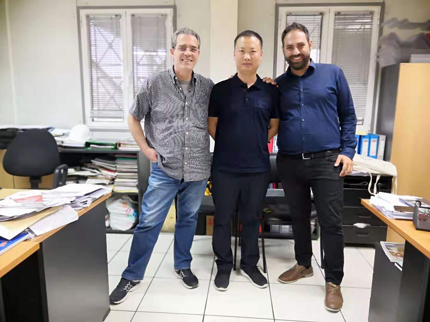 welcomed overseas clients for a factory