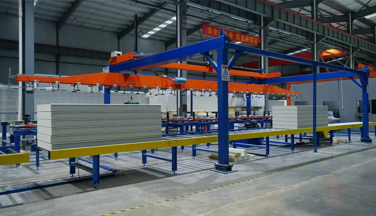 rockwool sandwich panel production line
