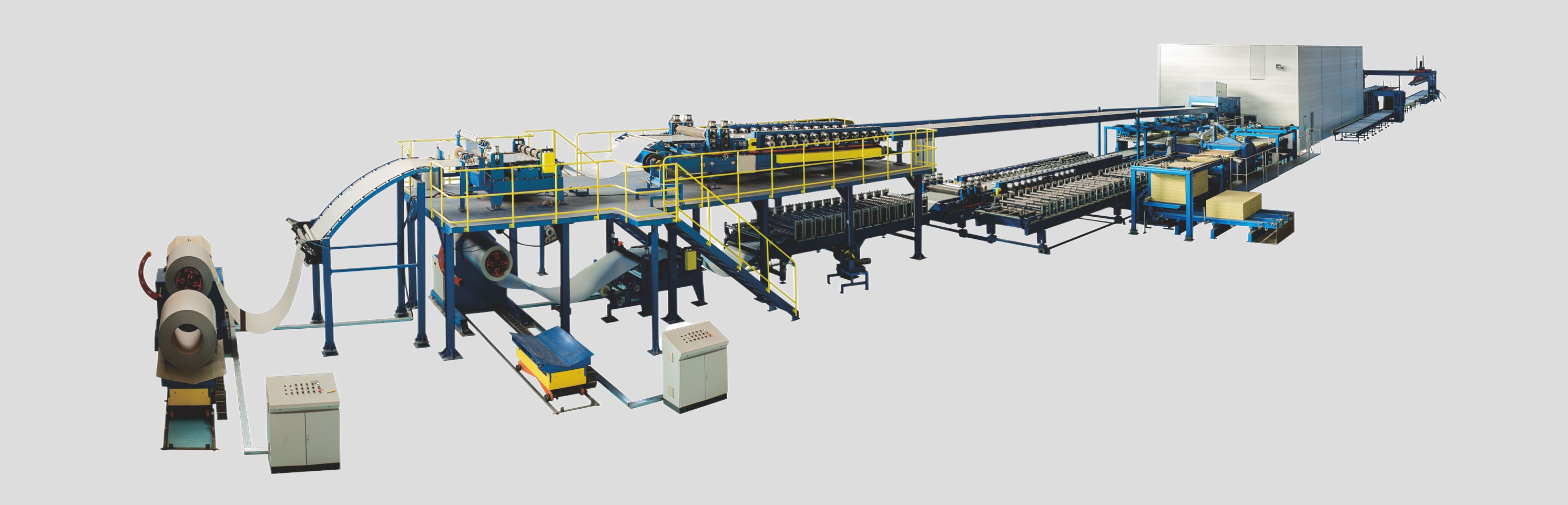 Double belt slat conveyor(caterpillar) system